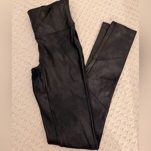 SPANX Shiny Black Leggings